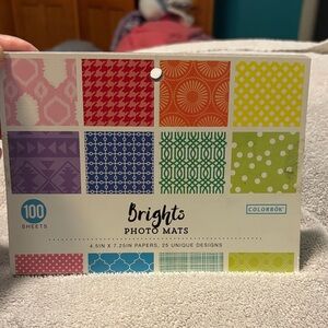 NWT-Colorbök Brights Photo Mats